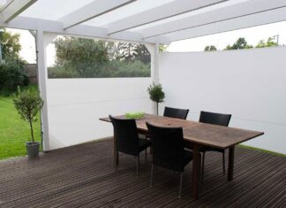 Læsejl beskytter både mod vind og regn og skaber læ og privatliv